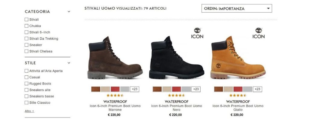 ecommerce orizzontale o verticale