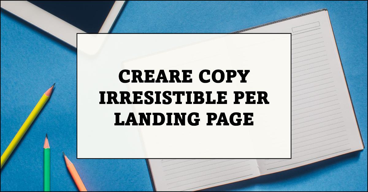 creare copy per landing page